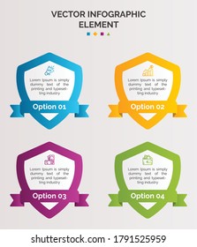 Elemento Infográfico Creativo Vector Premium Con Icono