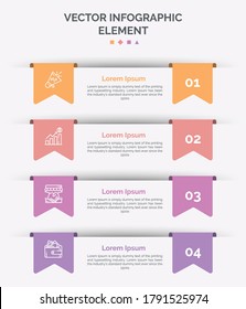 Elemento Infográfico Creativo Vector Premium Con Icono