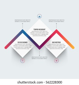Elementos de infografía creativa del negocio, se pueden utilizar para diseño de flujo de trabajo, diagrama, informes financieros y presentación de datos.