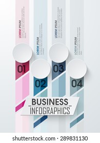 Kreatives Business-Infografik-Layout mit Zahlen für Druck, Präsentation und Geschäft.