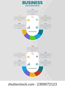 Creative Business infographic template and timeline process Infographic Design 