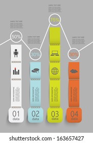 creative business infographic with your data