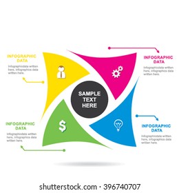 creative business info-graphics shape design vector