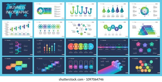 Creative business inforgraphic design set