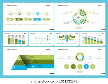 Creative business inforgraphic design set can be used for presentations, annual report, web design. Business concept. Donut, arrow, timeline, process charts, flowchart, comparison graph