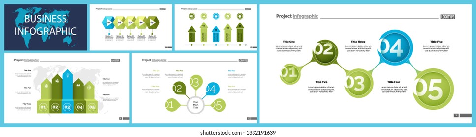 Creative business inforgraphic design set can be used for presentations, annual report, web design. Business concept. Donut, arrow, timeline, process charts, flowchart, comparison graph