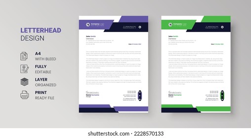 creative business letterhead corporate identity stylish company invoice and cover design a4 size