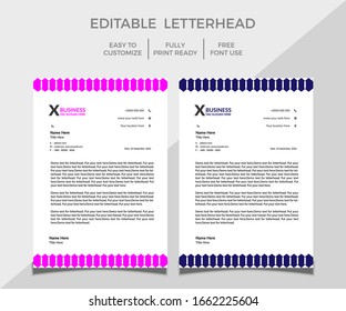Creative business letterhead design template