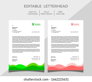 Creative business letterhead design template