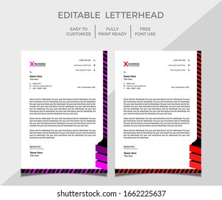 Creative business letterhead design template