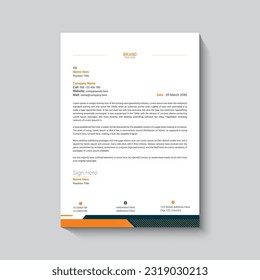 Creative business letterhead design template