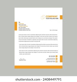 creative business letterhead design template