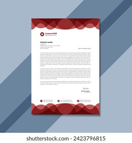 Plantilla de diseño de membrete comercial creativa
