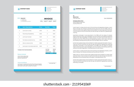 Creative business Letterhead and Invoice Template
