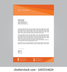 Trendy Gradient Letterhead Template Business Letterhead Stock Vector ...