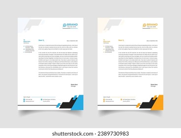 Creative business letterhead template design