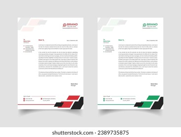 Creative business letterhead template design