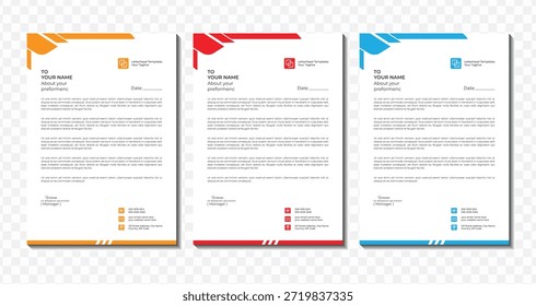 Plantilla de membrete de negocios creativos Archivo fácil de editar