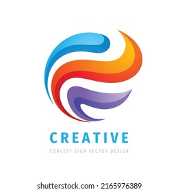 Creative business logo design. Abstract concept positive icon sign. Power energy corporate identity logo. Dynamic development progress symbol. Vector illustration. 