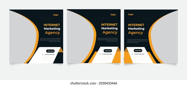Creative business marketing banner for social media post 