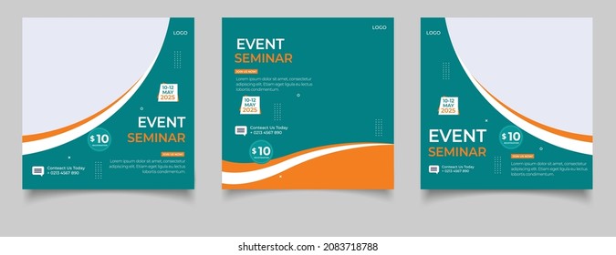 Creative business marketing banner for social media post template