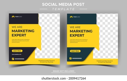 Creative Business Marketing Expert Post Social Media Post Template