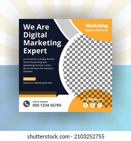 Creative business marketing promotion social media post, Digital web banner design