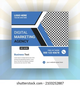 Creative business marketing promotion social media post, Digital web banner design
