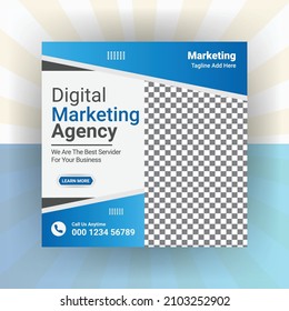 Creative business marketing promotion social media post, Digital web banner design