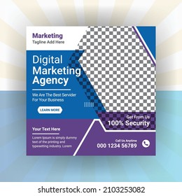Creative business marketing promotion social media post, Digital web banner design