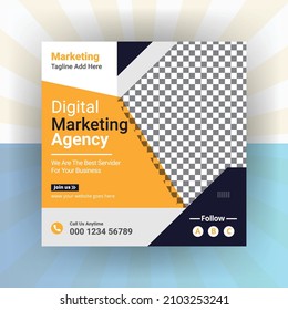 Creative business marketing promotion social media post, Digital web banner design