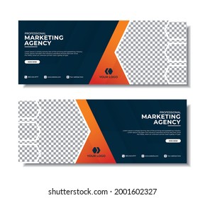 Creative business marketing social media banner template