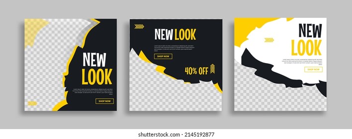 Creative Business marketing social media post template	