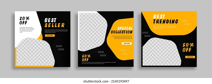 Creative Business marketing social media post template	