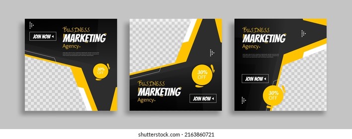 Creative Business marketing social media post template	