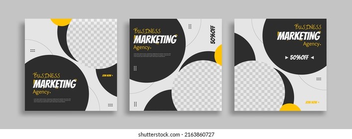 Creative Business marketing social media post template	