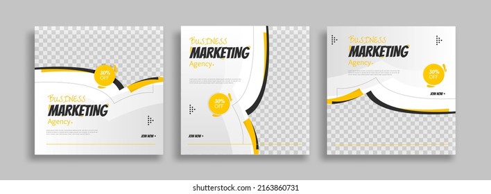 Creative Business marketing social media post template	