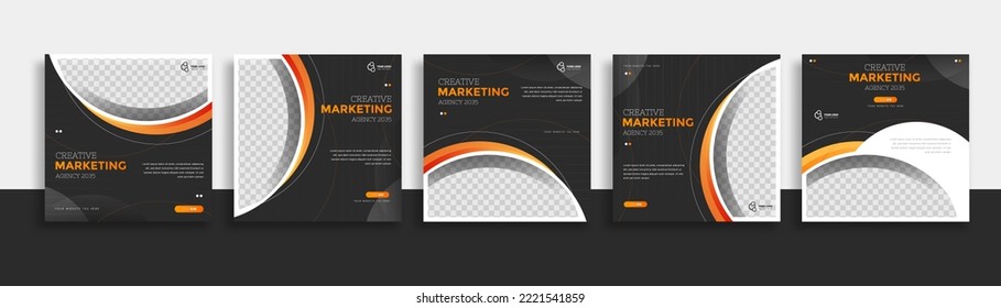 Creative Business marketing social media post template

