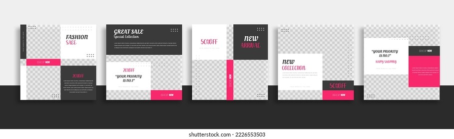 Creative Business marketing social media post template 