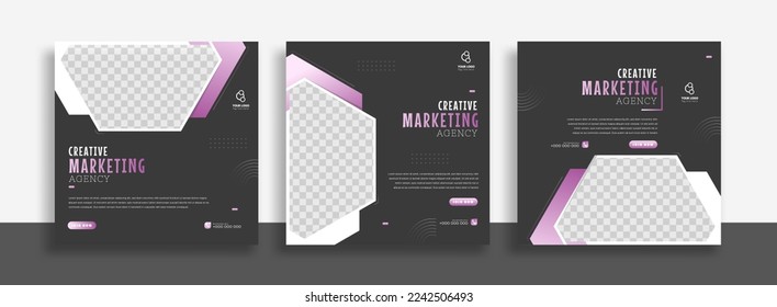 Creative Business marketing social media post template
