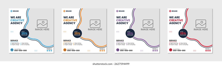 Creative Business marketing social media post template