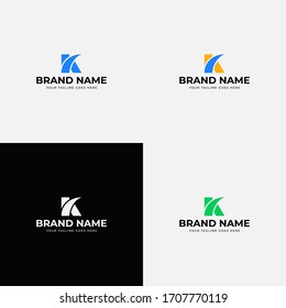 Creative Business Modern Letra inicial k diseño vectorial plantilla de diseño de logotipo. Icono de letra K, elementos de diseño vectorial de símbolo.