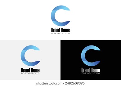 Creative Business Modern Initial Letter C Logo design Vector Template.