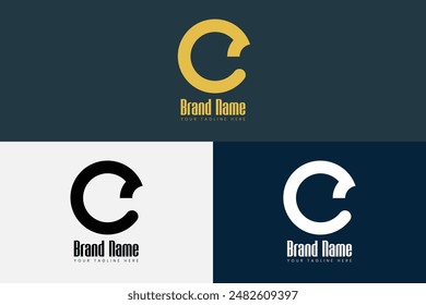 Creative Business Modern Initial Letter C Logo design Vector Template.