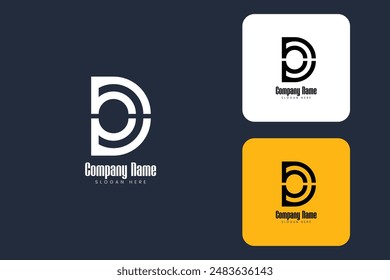 Creative Business Modern Initial Letter D Logo design template
