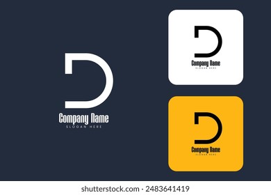 Creative Business Modern Initial Letter D Logo design template
