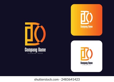 Creative Business Modern Initial Letter D Logo design template
