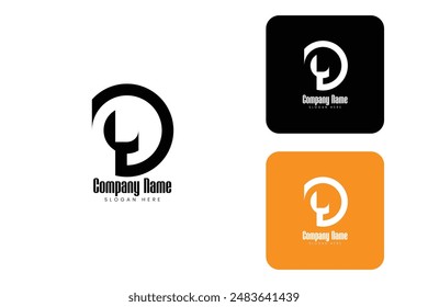 Creative Business Modern Initial Letter D Logo design template
