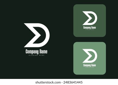 Creative Business Modern Initial Letter D Logo design template
