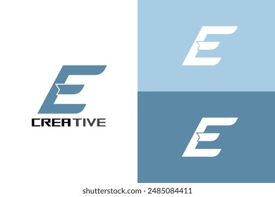 Creative Business Modern Initial Letter E Logo design template
